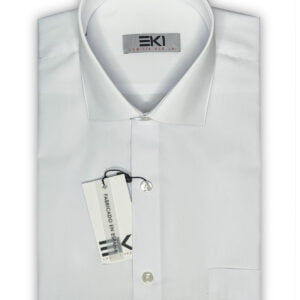a white shirt with a tag
